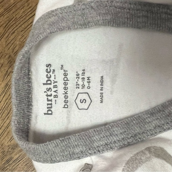 Burt’s Bees Newborn Baby Sleep Sack 0-6 Months S Cotton Lightweight Safe Sleep - Picture 3 of 5